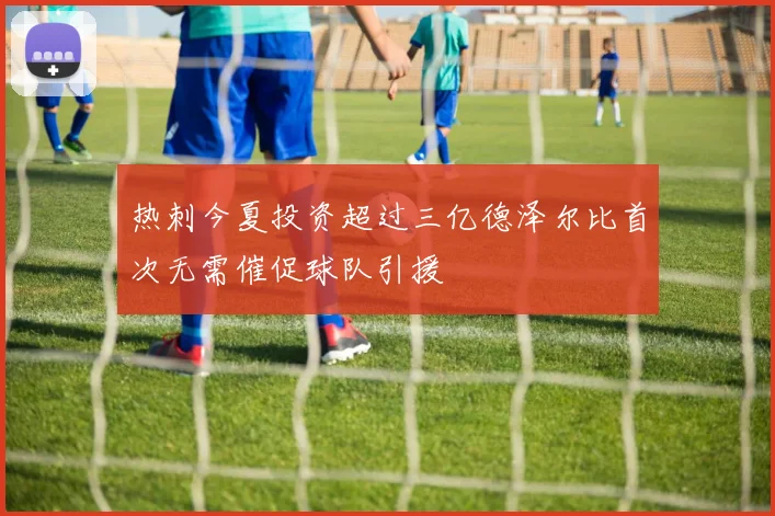 热刺今夏投资超过三亿德泽尔比首次无需催促球队引援